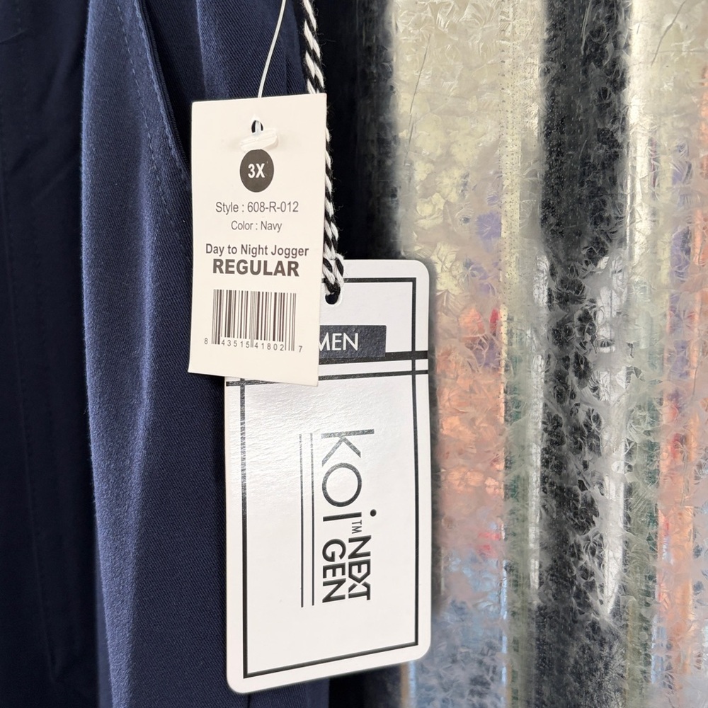 Koi Mens Jogger Scrub Pant-Navy - Picture 2 of 2